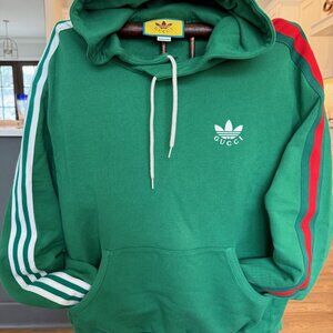 Gucci x Adidas Green Hoodie – Unisex Size L